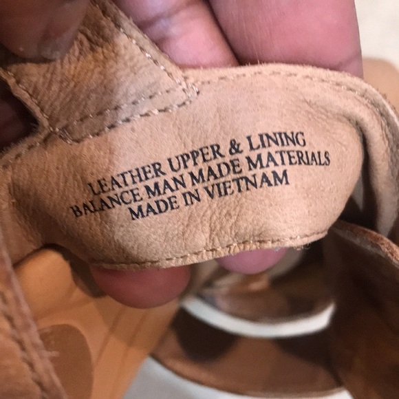 Born Leather Leather Block Heels Open Toe Ankle Strap Sandal- Size 9M - Picture 6 of 12